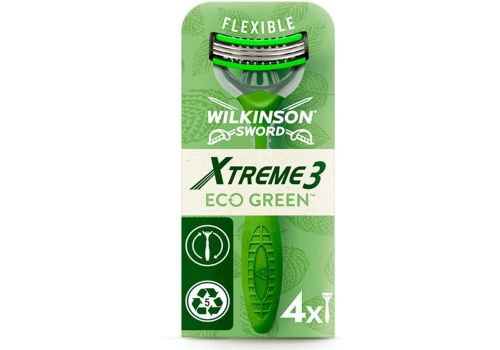 Wilkinson Xtreme 3 Eco Green Flexible 1 manico + 4 testine di ricambio