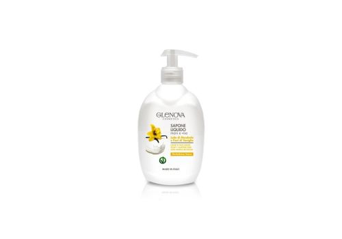 Glenova Sapone Liquido Mani e Viso Latte Di Mandorla E Fiori Di Vaniglia 500ml