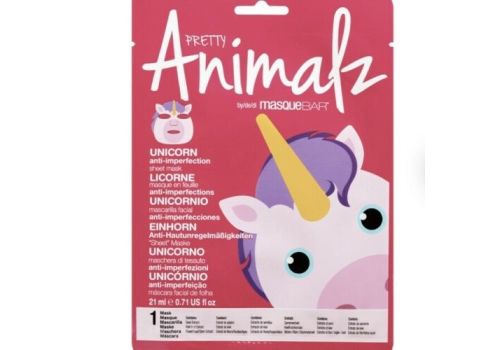 Pretty Animalz Unicorn Maschera In Tessuto Anti-Imperfezioni 1 pezzo