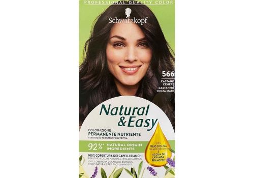 Natural&Easy Colorazione Permanente Nutriente 566 Castano Cenere