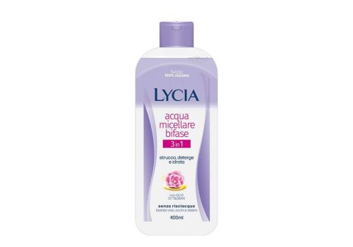 Lycia Acqua Micellare Bifase 3in1 Viso Occhi e Labbra con Olio di Tsubaki 400ml