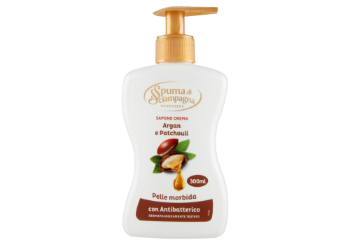 Spuma di Sciampagna Benessere Sapone Crema Argan e Patchouli 300ml