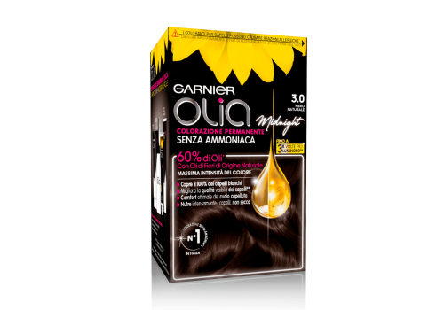 Olia Colorazione Permanente Midnight Senza Ammoniaca 3.0 Nero Naturale