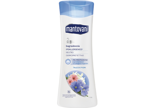 Mantovani Bagnodoccia Talco e Fiori Bianchi 400ml