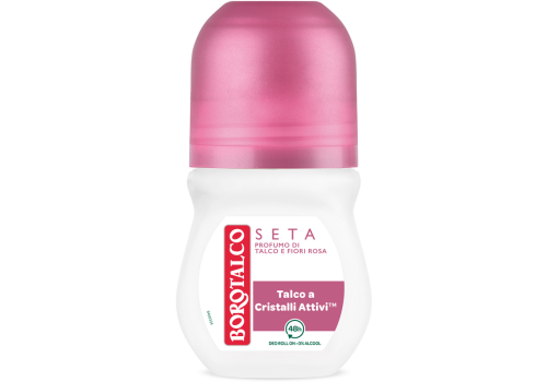 Borotalco Seta Profumo Di Talco E Fiori Di Rosa Deodorante Roll-On 50ml