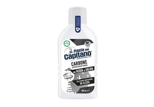 Pasta Del Capitano Collutorio Carbone con Acqua di Salvia Senza Alcool 400ml