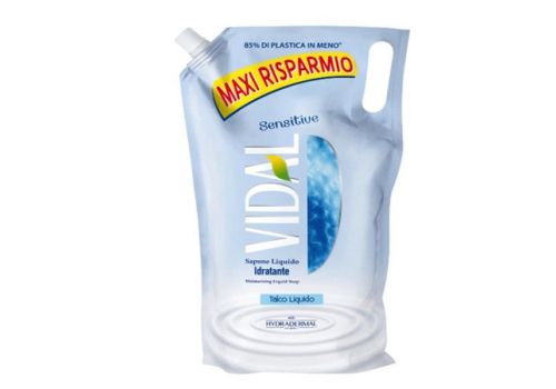 Vidal Sapone Liquido per le mani al Talco Ricarica 1200ml