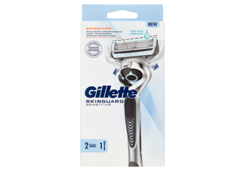 Gillette SkinGuard Sensitive Flexball 1 Manico + 2 testine di ricambio con Aloe