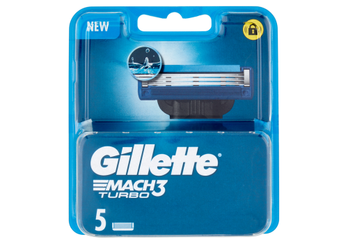 Gillette Mach3 Turbo 5 testine di ricambio