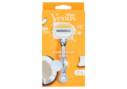 Gillette Venus Rasoio Comfortglide Coconut a 5 Lame + 2 Testine di ricambio