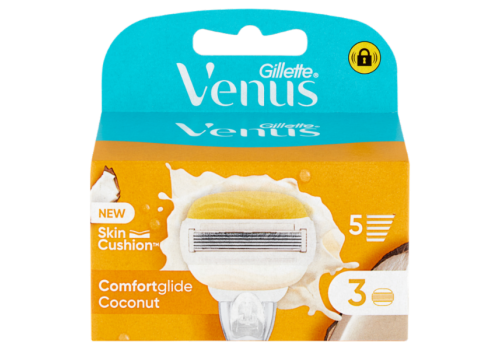 Gillette Venus Comfortglide Coconut 3 Testine di ricambio per rasoio