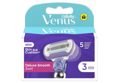 Gillette Venus Deluxe Smooth Swirl 3 Testine di ricambio per rasoio