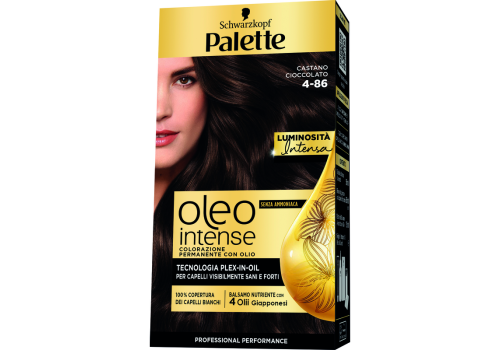 Palette Oleo Intense Colorazione Permanente con Olio Senza Ammoniaca 4.86 Castano Cioccolato