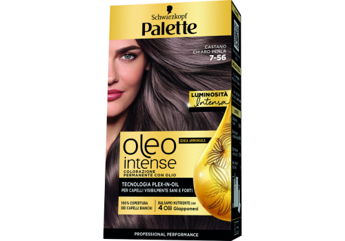 Palette Oleo Intense Colorazione Permanente con Olio Senza Ammoniaca 7.56 Castano Chiaro Perla