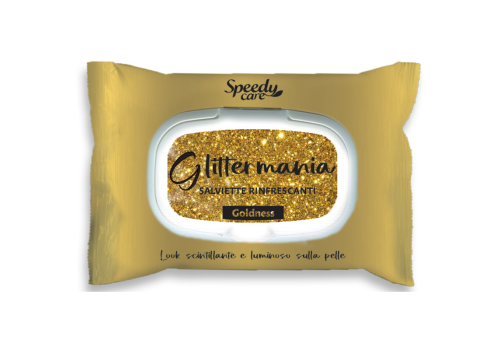 Salviette Glitter Mania Goldness Rinfrescanti 15pz