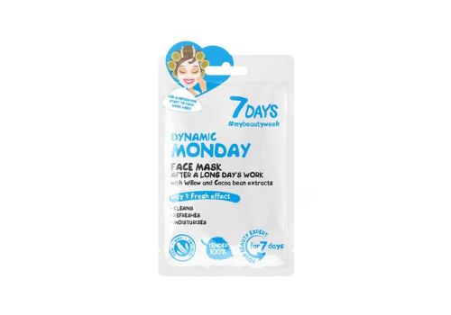 7Days Maschera Viso in Tessuto Dynamic Monday Day 1 Fresh Effect 1 pezzo