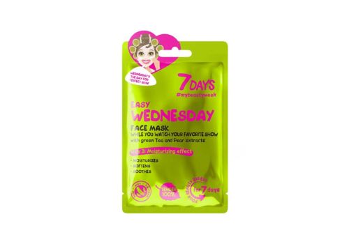 7Days Maschera Viso in Tessuto Easy Wednesday Day 3 Moisturizing Effect 1 pezzo