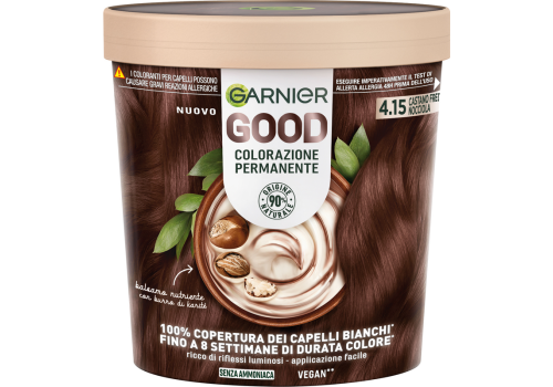 Garnier Good Colorazione Permanente Senza Ammoniaca 4.15 Castano Freddo Nocciola