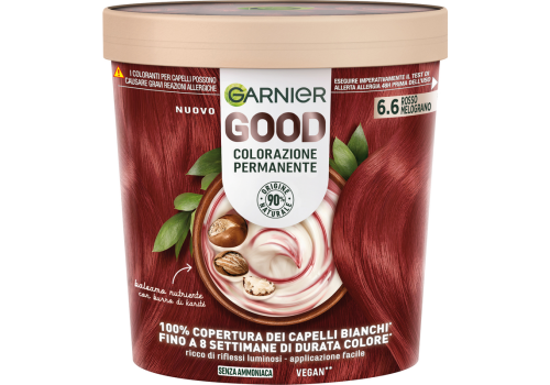 Garnier Good Colorazione Permanente Senza Ammoniaca 6.6 Rosso Melograno