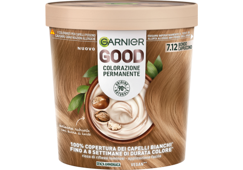 Garnier Good Colorazione Permanente Senza Ammoniaca 7.12 Biondo Cappuccino