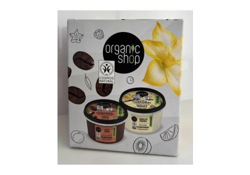 Organic Shop Cofanetto con Scrub al Caffè 250ml + Crema Corpo alla Vaniglia 250ml