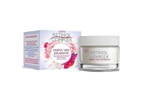 Ultra Retinol Complex Crema Viso Idratante per Pelli Giovani on Estratto di Peonia Olio di Argan e Olio di Canapa 50ml