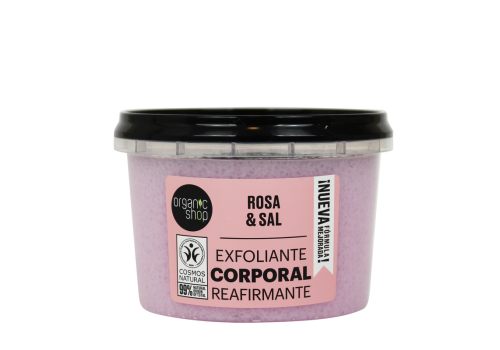 Organic Shop Scrub Corpo Esfoliante Rosa e Sale 250ml