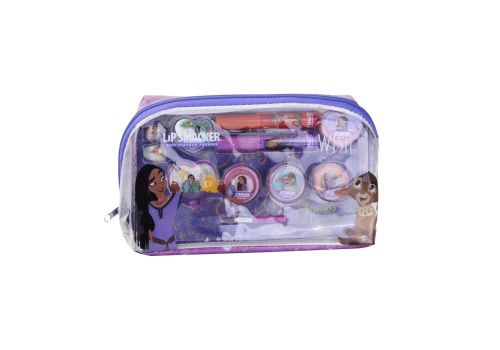 Lip Smacker Essential Make-Up Bag Disney Wish con 2 lucidalabbra + 3 creme scintillanti + 2 rossetti + 2 anelli + 1 portachiavi