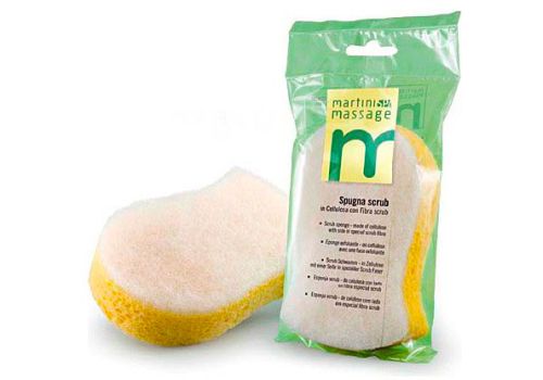 Massage Spugna in Cellulosa con lato Scrub