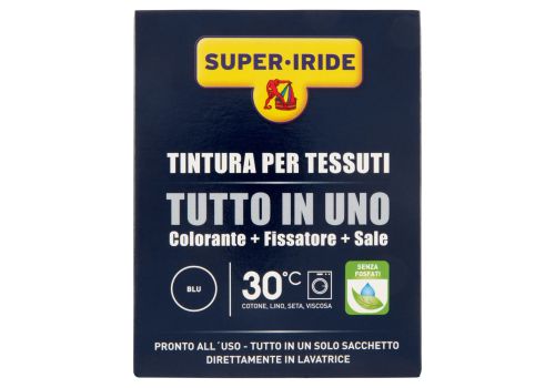 Super-Iride tintura per tessuti tutto in uno colorante fissatore sale colore blu 350 grammi