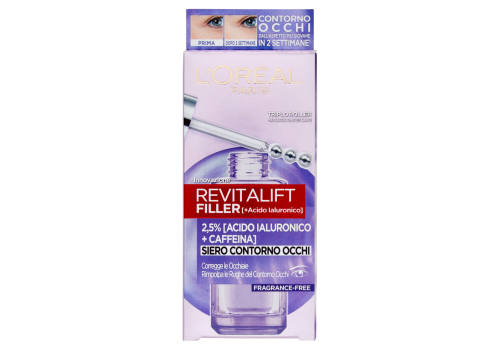 L'Oreal Paris Revitalift Filler Eye Serum siero occhi illuminante rimpolpante 20ml