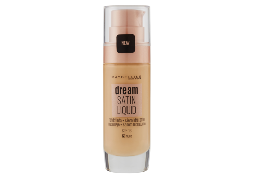 Maybelline New York Dream Satin Liquid Spf 13 21 nude fondotinta + siero idratante 30ml