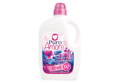 Puro Amore crema di ammorbidente rosa con profumo concentrato 60 lavaggi