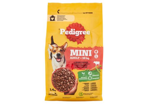 Pedigree Mini Adult <10kg croccantini con manzo e verdure per cane 1.4kg