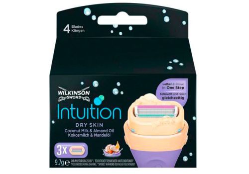 Wilkinson Intuition Dry Skin 3 Ricariche con Sapone