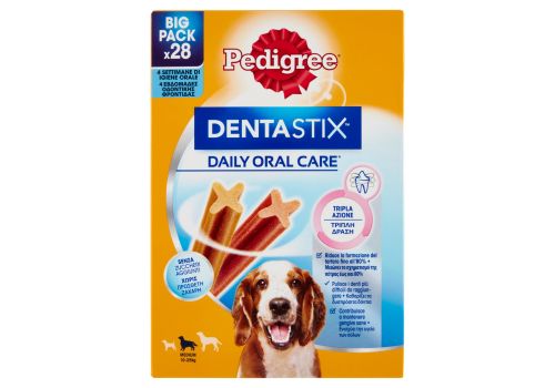 Pedigree Dentastix Daily Oral Care snack igiene orale per cane medio 28 pezzi 720 grammi