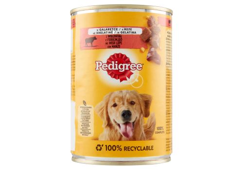 Pedigree bocconcini con manzo in gelatina per cane 400 grammi