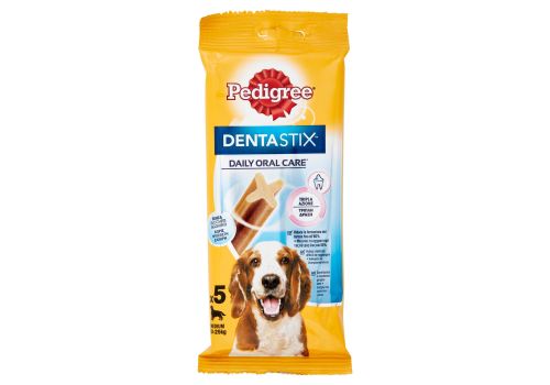 Pedigree Dentastix Daily Oral Care snack igiene orale per cane medio 5 pezzi 128 grammi