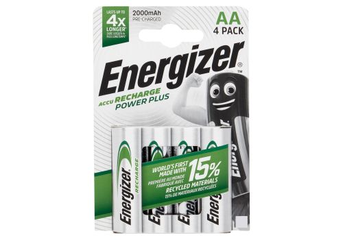 Energizer Accu Recharge Power Plus AA 2000mah batteria 4 pezzi