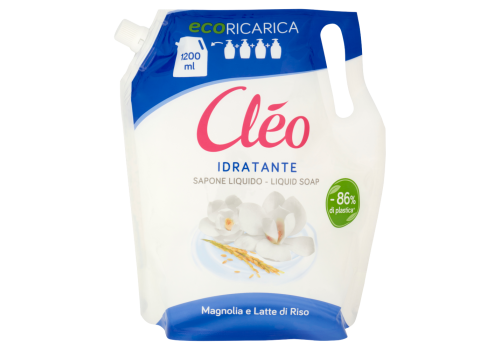 Cléo sapone liquido idratante ricarica ecologica 1200ml