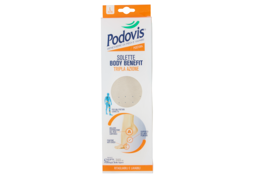 Podovis Postura solette body benefit taglia l 41-45 tripla azione 1 paio