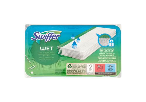 Swiffer Wet panni umidi lavapavimenti limone ricarica 10 pezzi