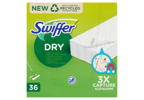 Swiffer Dry panni cattura polvere ricarica 36 pezzi