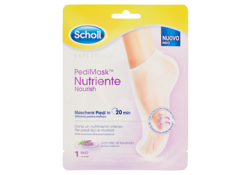 Scholl Expertcare Pedimask maschera piedi nutriente con olio di lavanda 1 paio