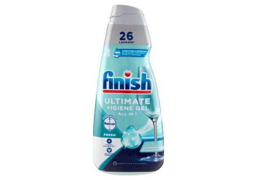 Finish Ultimate + igiene gel lavastoviglie detersivo liquido per i piatti 26 lavaggi 560ml