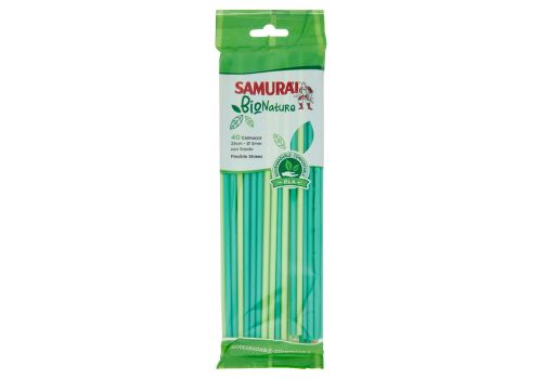 Samurài BioNature cannucce con snodo 24cm ø 5mm 40 pezzi