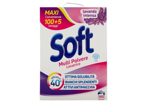 Soft Multi Polvere Lavatrice lavanda intensa 105 lavaggi 5,775 kg