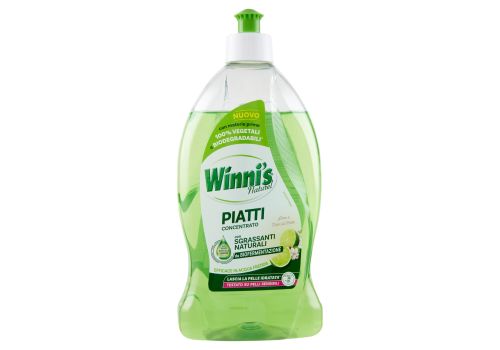 Winni's Naturel Piatti Concentrato lime e fiori di mela con sgrassanti naturali 480ml