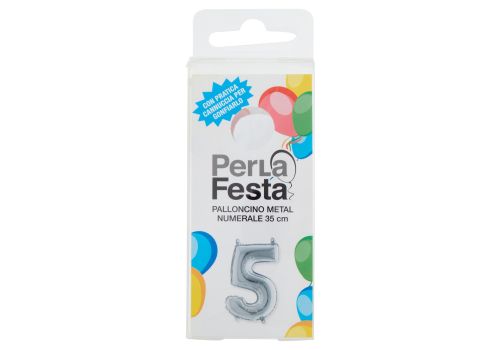 PerLa Festa 5 palloncino metal numerale 35cm