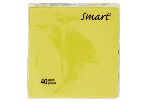 Smart tovaglioli giallo 25 x 25cm 40 pezzi